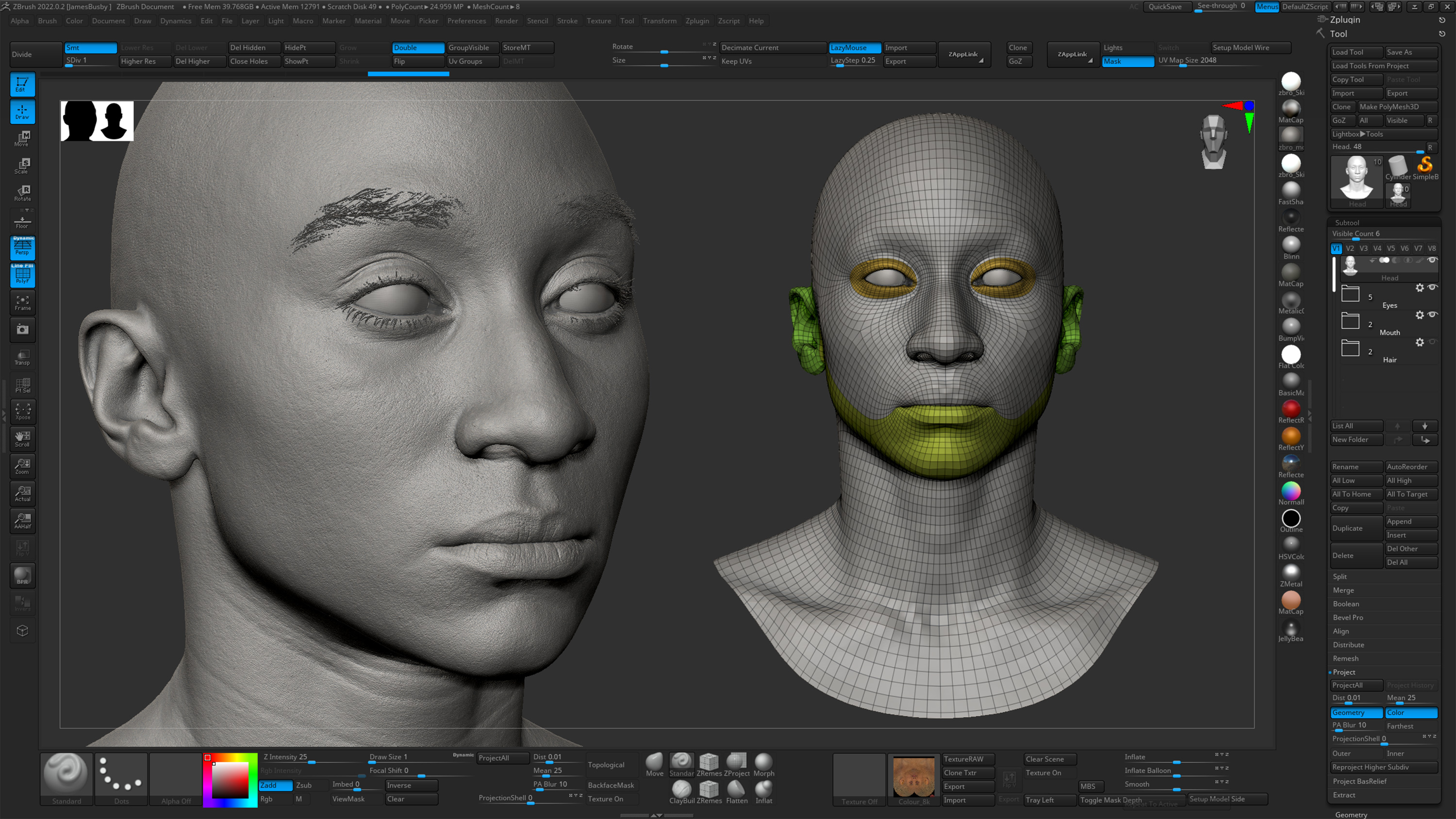 Hd Female 3d Head Model 37 1158